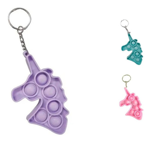 Llaveros Pop It Originales Importados Silicona Unicornio