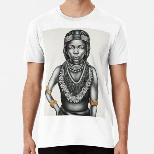 Remera Niña Tribal Con Anillo De Labios Algodon Premium