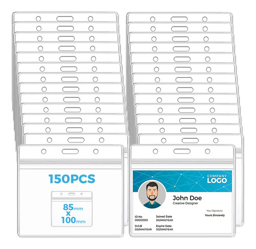 150pcs Porta Credencialesde Tarjeta De Identificación Rigido