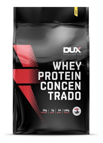 Whey Protein Concentrado - 1,8 Kg Dux Nutrition Sabor Banana