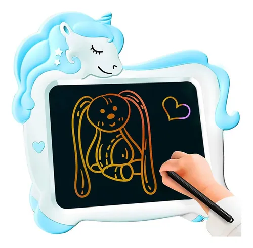 Pantalla Lcd Magic Board Tablet Lapiz Marco Unicornio Niños