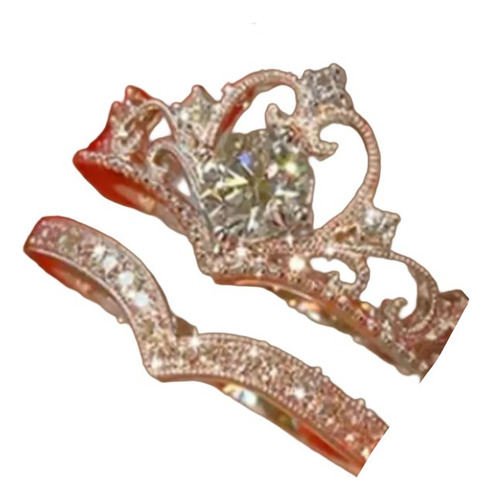 C Sailor Moon - Anillo Ajustable Pareja Corona Princesa 03