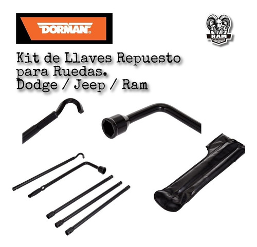 Kit De Llaves De Repuestos Para Ruedas Dodge/ Jeep/ Ram