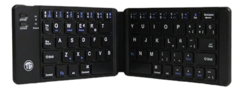 Teclado Plegable Inalámbrico Bluetooth Tk 1010 Color Del Teclado Negro