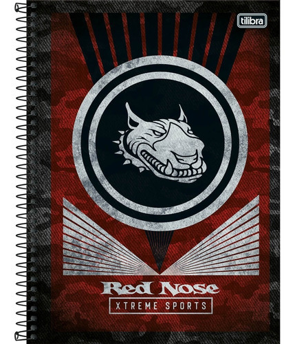 Caderno Capa Dura 1 Matéria Espiral Red Nose Tilibra