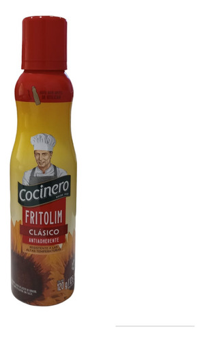 Aceite Fritolim Clásico Cocinero Antiadherente 120 G S/tacc