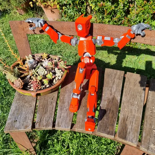 Figura De Acción T70 Robot 3d Movil Super Articulado Gigante