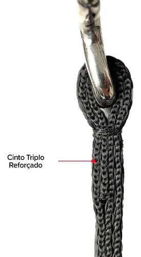 Cabresto Para Cavalo De Nylon Cinto Reforçado Acessório Cor Preto