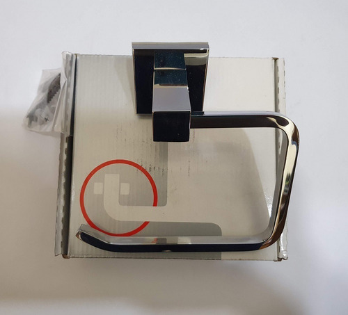 Imagen 5 de 6 de Portarrollo Alta Gama Bronce Cromado Terra 18005c Cubic