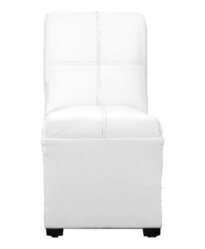 Sillón Lounge Sala Eventos Exterior Jardín Puff Cafetería Color Blanco