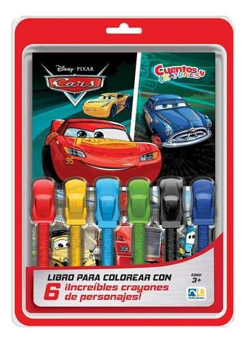 Libro Para Colorear Cuentos Y Crayones Cars