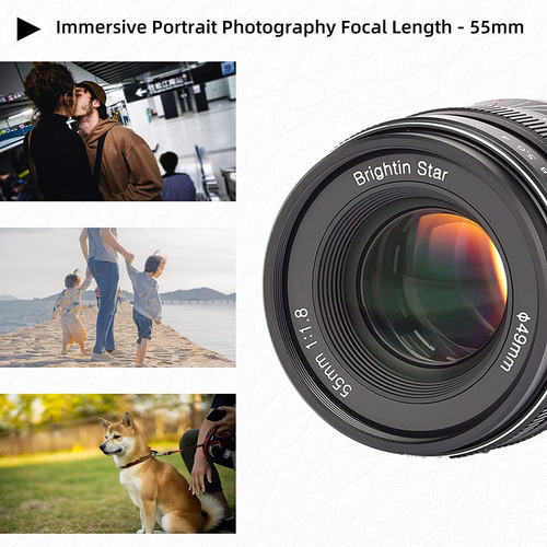 Lente 55mm F1.8 Brightin Star Sin Espejo Para Canon Rf Y ...