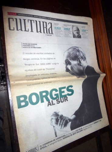 Borges Al Sur / Suplemento Cultura De Clarin, Año 1999