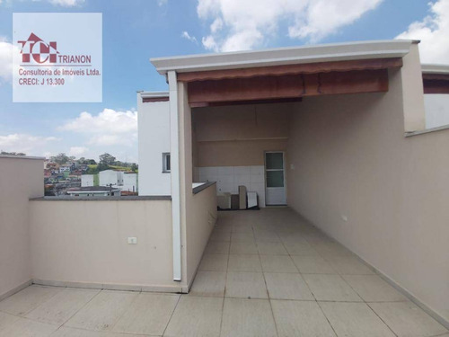 Imagem 1 de 12 de Cobertura Com 90 M² - Sem Condomínio - 2 Dormitórios (1 Suíte), 1 Vaga - À Venda Por R$ 310.000 - Vila Pires - Santo André/sp - Co0946