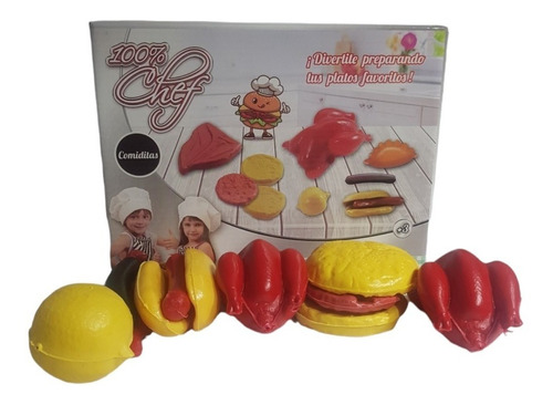 Comidita 100 % Chef Accesorios Cocinas Juguete New Plast