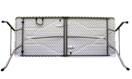 Imagen 7 de 10 de Mesa Plegable Tipo Portafolio 1.80 M Plastico Jardin (dasel)