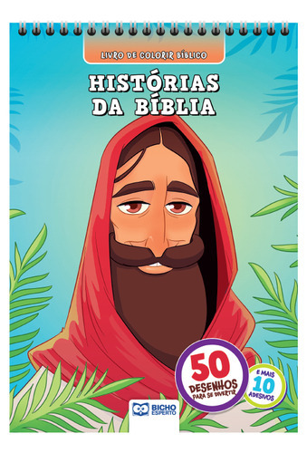 50 Páginas Para Colorir - Histórias Da Bíblia, De Equipe Bicho Esperto. Editora Rideel, Capa Mole Em Português