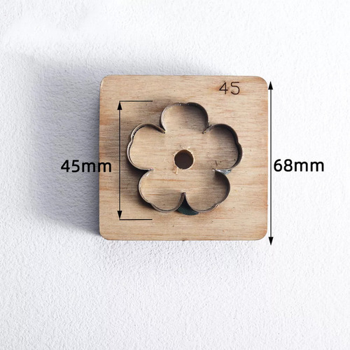 Dmm Molde For Cortar Cuero Con Flor, Manualidades, 45 Mm