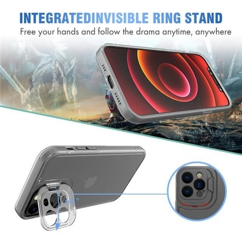 Imagen 3 de 5 de Funda P/ iPhone 13 / Pro / Max Tpu Proteccion Para Camara