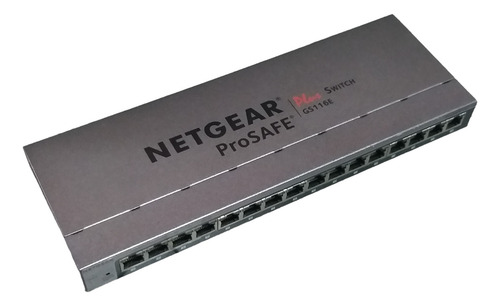 Netgear Gs116e 16-port Gigabit Plus Switch 10/100/1000mbps (Usado)