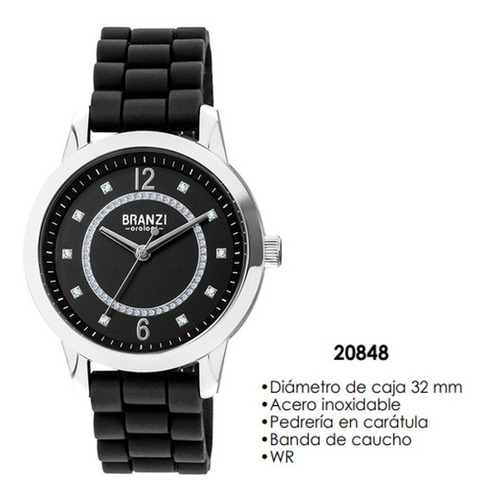 Imagen 2 de 3 de Reloj Branzi Para Dama Resistente Al Agua 20848
