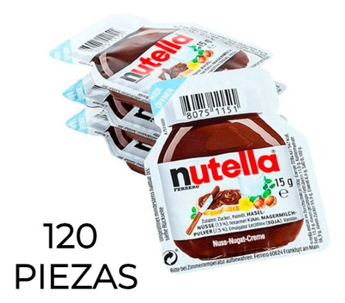 Blister Nutella 15 Gramos 120 Piezas Institucional