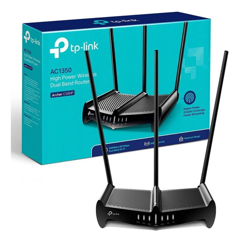 Imagen 5 de 7 de Router TP-Link Archer C58HP negro 110V/220V
