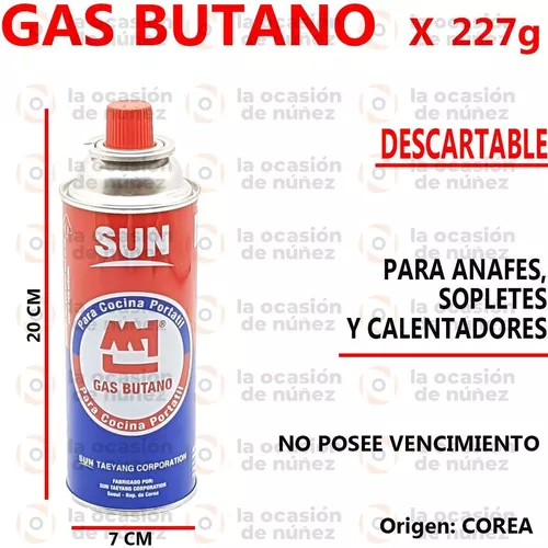 Ferreteria Industrial Cartucho Garrafa Anafe Camping Gas Butano 227gr  Brogas Tu ferretería de confianza en al web.