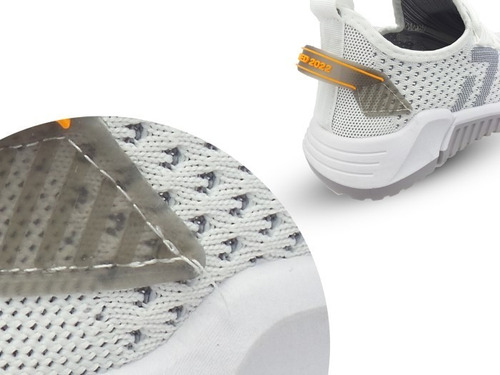 Imagen 3 de 9 de Tenis Casuales Unisex Gris/blanco Tmx