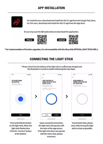 Stray Kids Stay Lightstick Bluetooth Oficial Conciertok-pop1