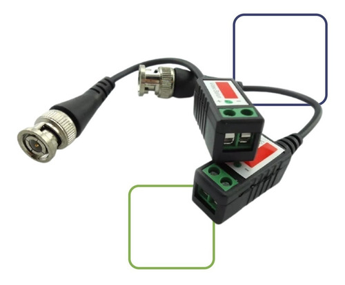 Kit 10 Pares De Video Balun Camera Ahd Ate 600mts Bnc Pass