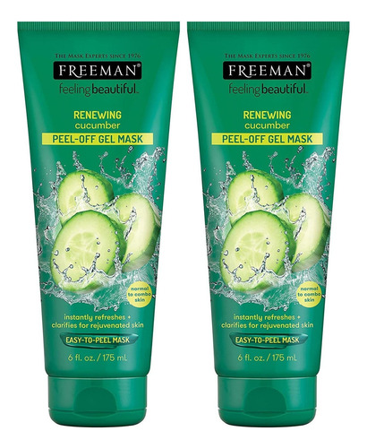 Freeman Feeling Beautiful Cucumber Peel-off Gel Mask, 6-ounc