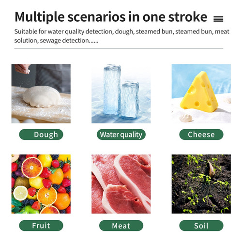 Medidor De Ph Profesional Para Alimentos, Sensor De Alta Pre