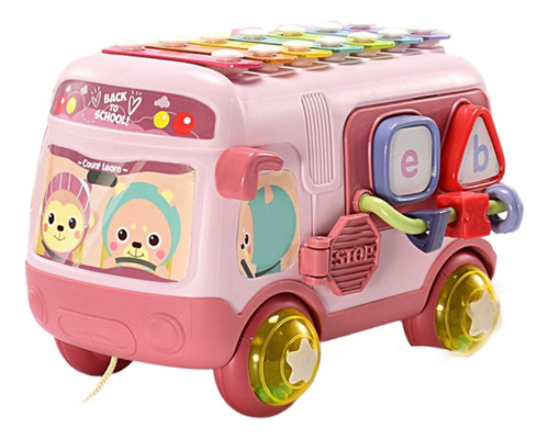 Autobus Rompecabezas Xilofono Juguete Interactivo Para Bebe