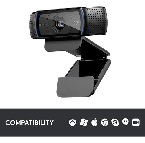 Cámara Web Logitech C920 Hd Pro, Negra