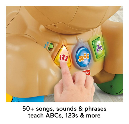 Fisher Price Puppy Ride On Musical Con Luces Y Sonidos / B Perro Caqui
