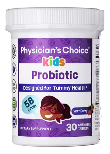 Probióticos Niños 5 Billones Cfu + Vitamin C 30 Tabletas Mas