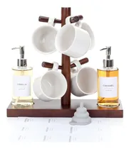 Comprar Soporte Para Taza De Cafe Con Dos Dispensadores De Jarabe, S