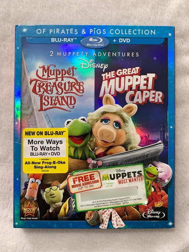 2 Muppets Isla Tesoro Great Caper Bluray Dvd Disney Show Imp