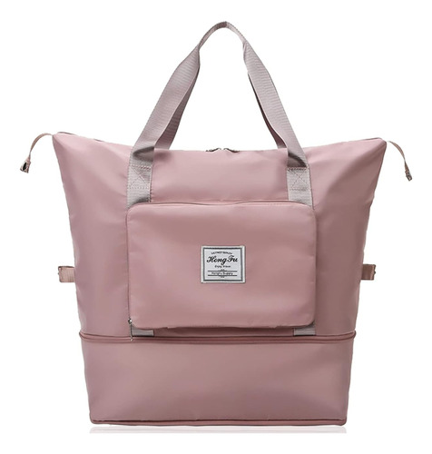 Mochila Bolso Impermeable Extensible 3 En 1 Para Viajes Lila