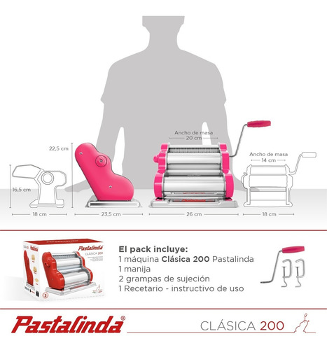 Imagen 9 de 10 de Pastalinda Máquina Clásica 200 Fucsia