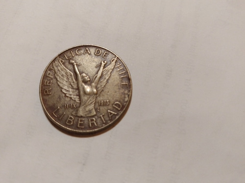 Moneda 10 Pesos 1977 Chile Grande Libertad (Usado)