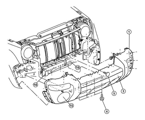 Parachoque Delantero Jeep Cherokee  2002 Al 2004( Nro 1)