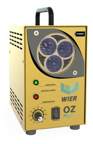 Imagem 2 de 5 de Maquina De Ozonio Gerador Ozônio Wier Plus Remove Odor Bivol