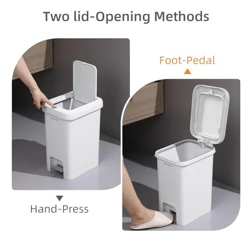 Bote De Basura Con Pedal Para Oficina, Dormitorio,