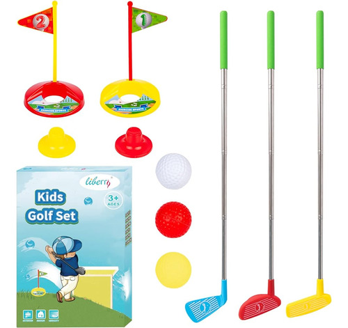 ~? Liberry Kids Golf Set, Retráctiles De Toy Golf Para Niños