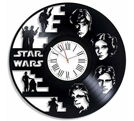 Reloj De Vinilo Star Wars Death Star Único
