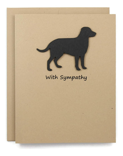 Tarjeta De Condolencias Del Labrador Retriever Negro - ...