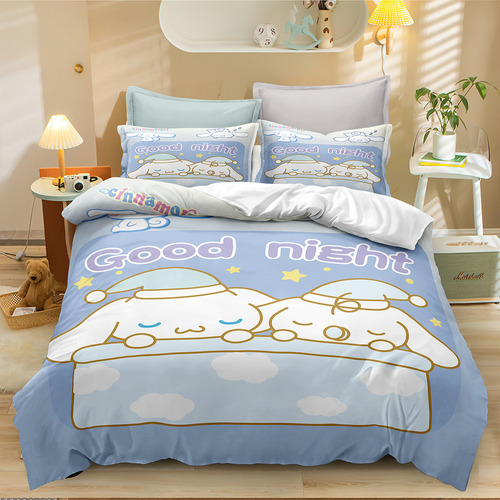 Funda De Edredón Suave Y Cómoda, Cama Doble, Cinnamoroll