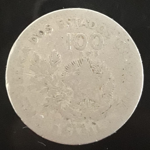 Imagem 1 de 2 de Moeda 100 Réis Ano 1901 Mcmi